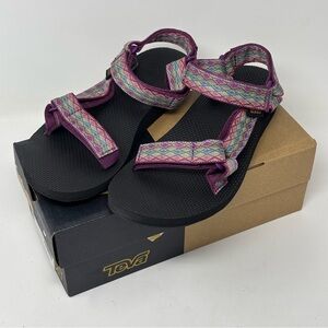 Teva Original Universal Strappy Sandals Purple/Black Size 8 NEW IN BOX